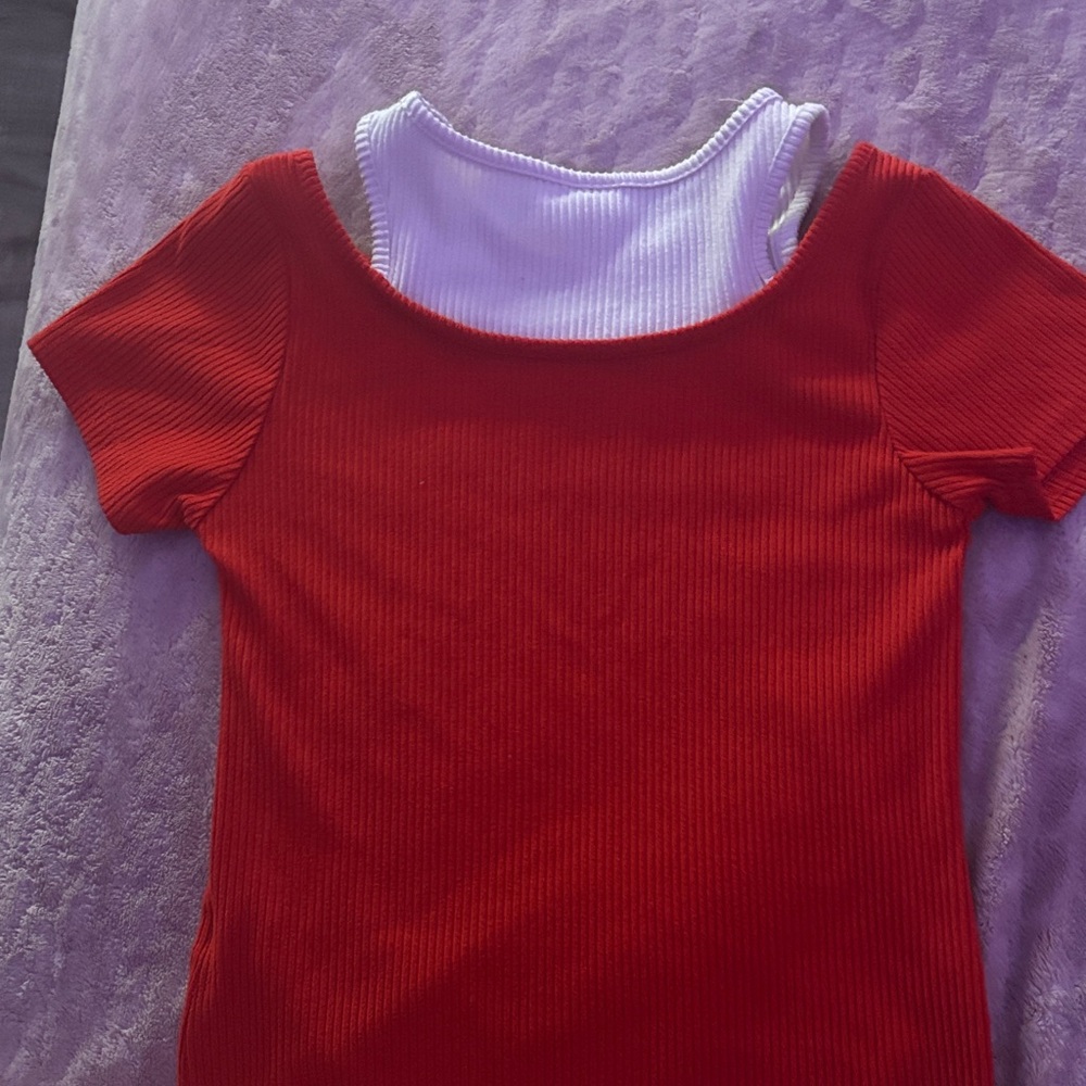 Self Esteem White Ribbed Top - Picture 3 of 3